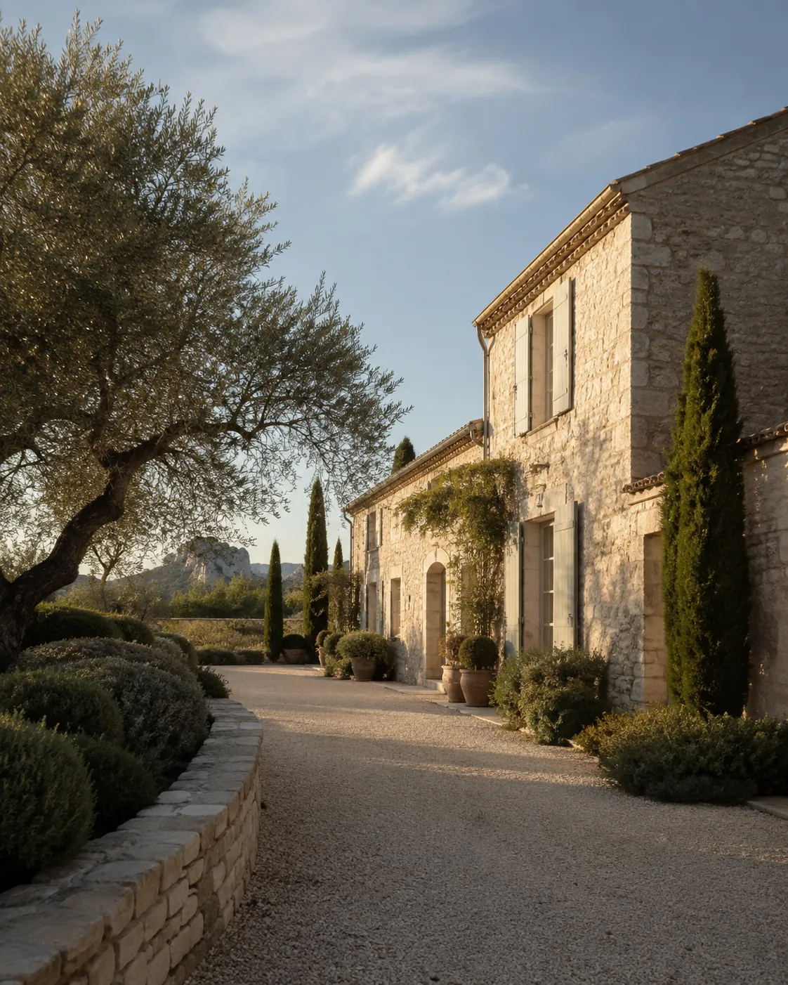 Cour méditerranéenne et architecture provençale à Avignon