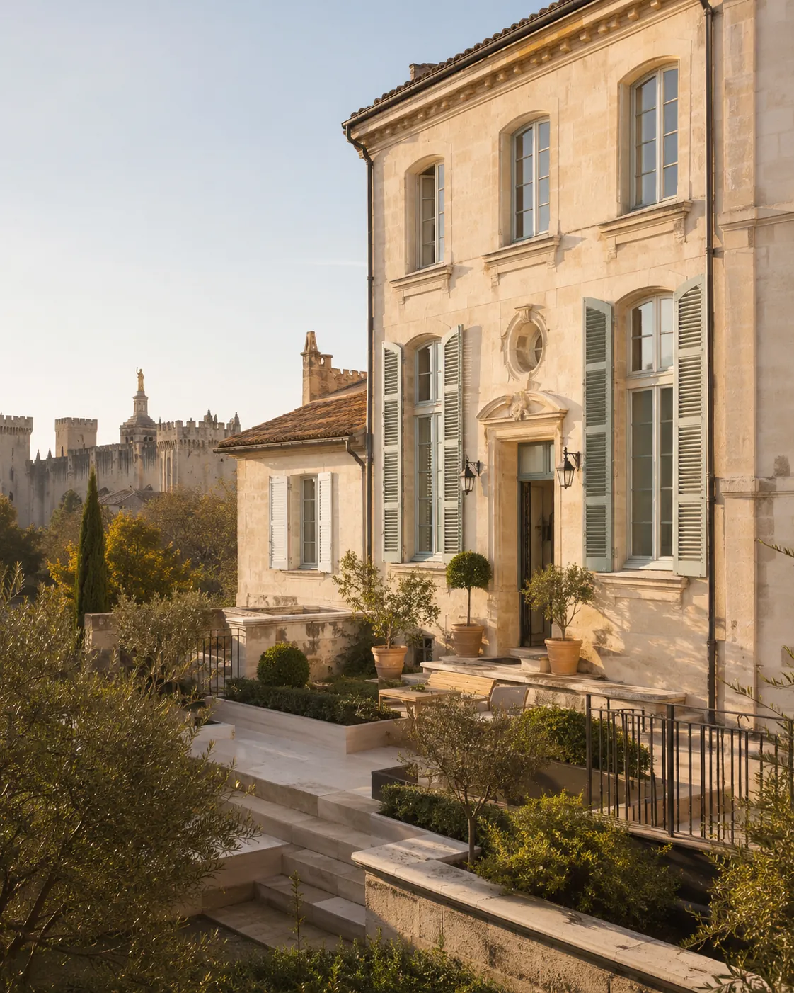 Projet local à Avignon avec vue sur les remparts