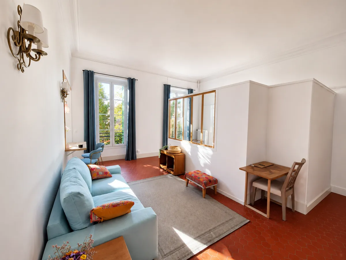 Séjour de l'appartement rue Thiers